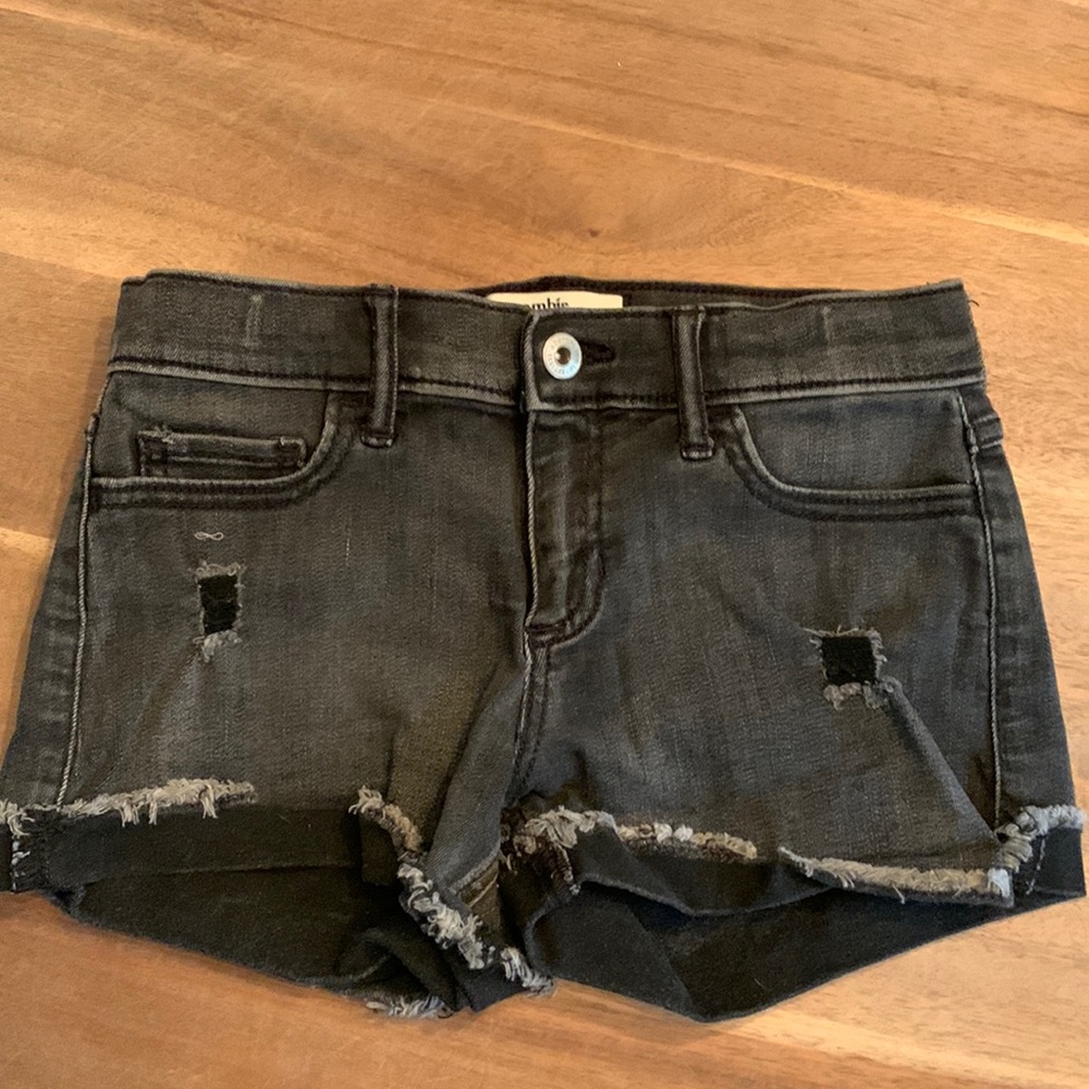 Abercrombie kids girls midi short, black